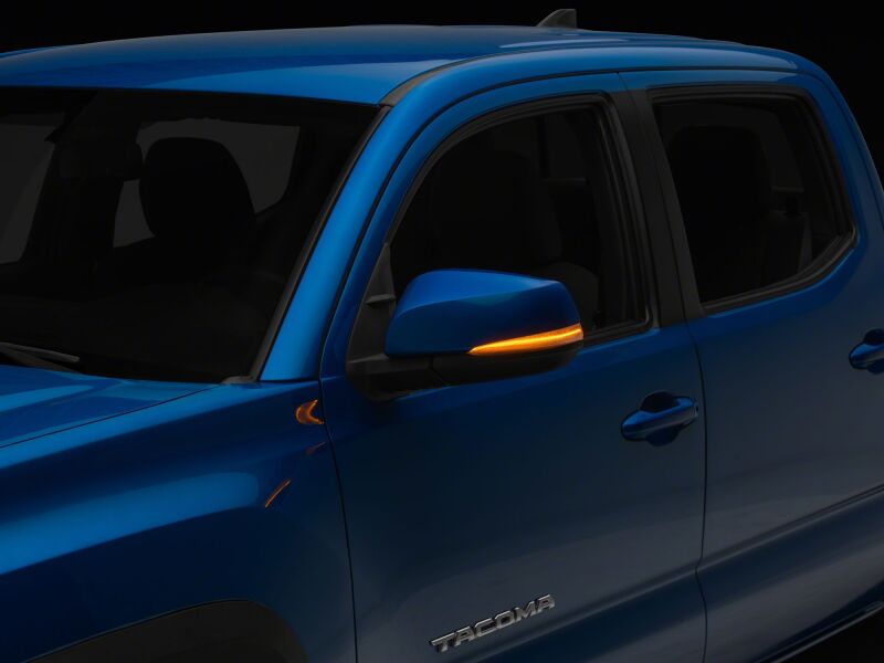Raxiom 16-23 Toyota Tacoma Axial Series Amber LED Mirror Lights- Clear