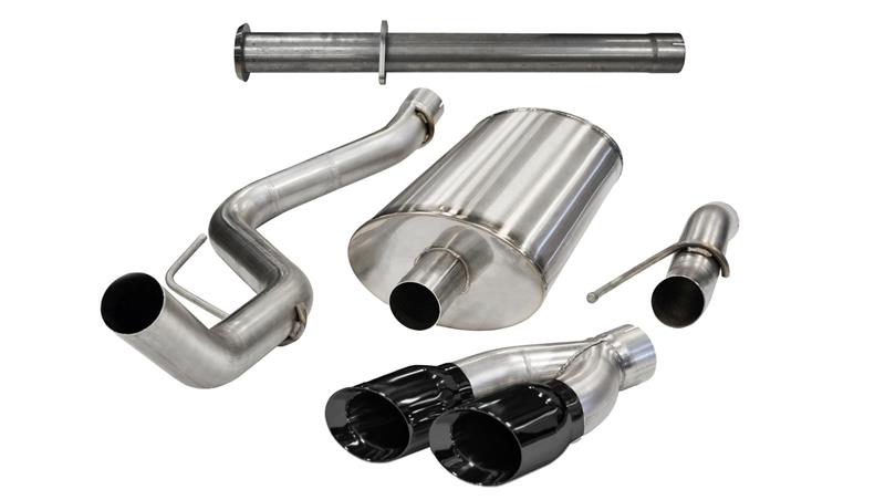CORSA Performance Corsa 2011-2014 Ford F-150 Raptor 6.2L V8 133in Wheelbase Black Xtreme Cat-Back Exhaust