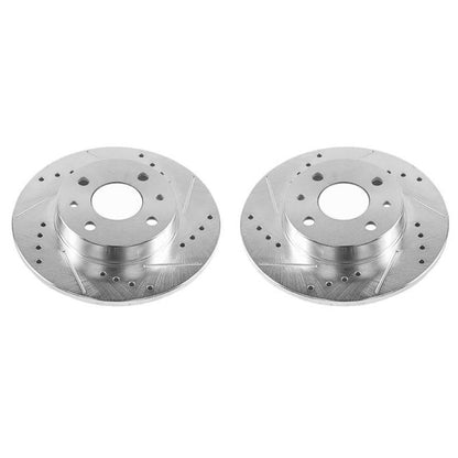 PowerStop Power Stop 12-18 Fiat 500 Rear Evolution Drilled & Slotted Rotors - Pair
