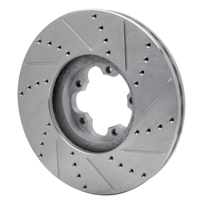 R1 Concepts R1 15-25 Ford Transit-350 HD/DRW Front Left Drilled & Slotted Silver Brake Rotor
