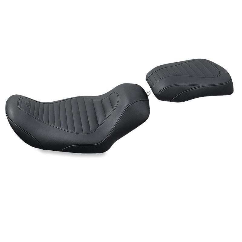 Mustang Motorcycle Mustang 06-17 Harley Dyna Tripper Solo Seat - Black