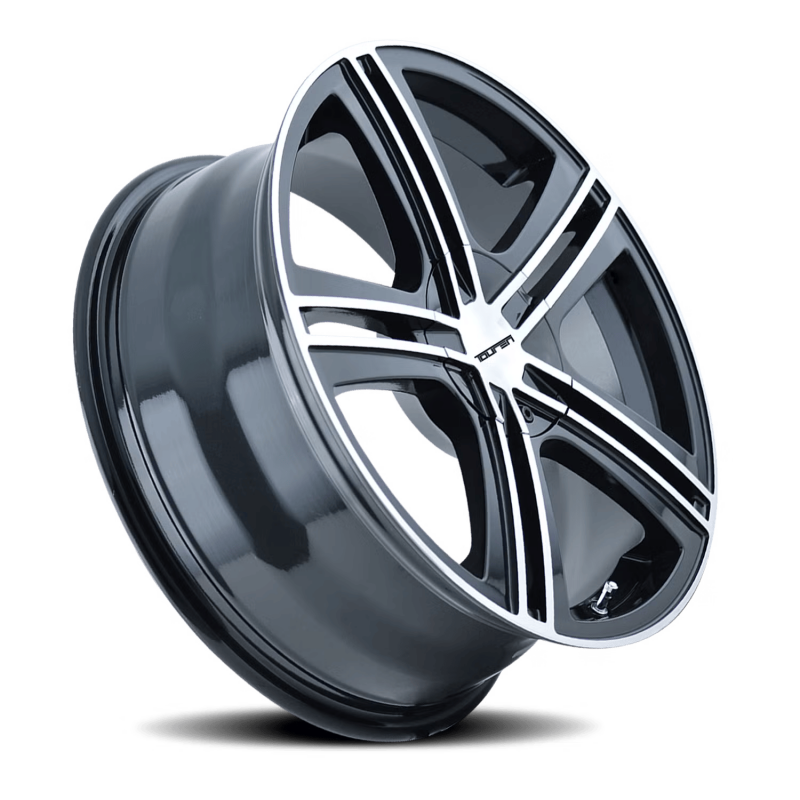Touren 3262 TR62 18x7.5 / 5x112/120 BP / 40mm Offset / 72.62mm Hub Gloss Black Machined Wheel