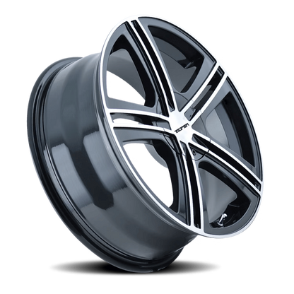 Touren 3262 TR62 18x7.5 / 5x112/120 BP / 40mm Offset / 72.62mm Hub Gloss Black Machined Wheel
