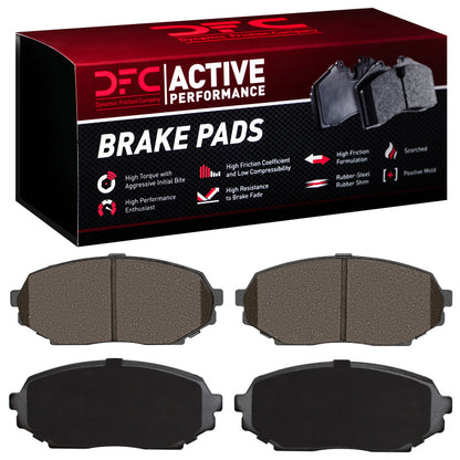 DFC 90-93 Asuna SUNFIRE Front Active Performance Pads - Low Metallic