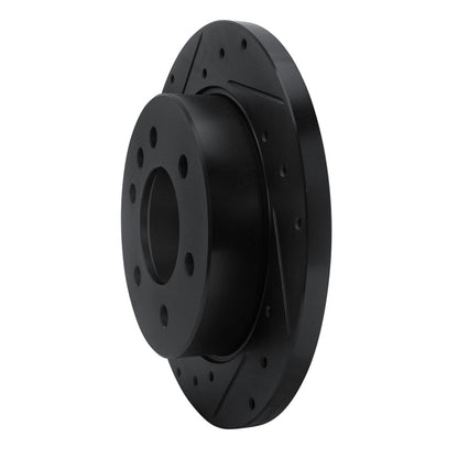 R1 Concepts R1 19-25 Freightliner SprintER 1500 Rear Left Drilled & Slotted Black Brake Rotor