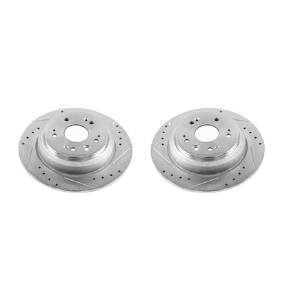 PowerStop Power Stop 10-11 Honda Accord Crosstour Rear Evolution Drilled & Slotted Rotors - Pair
