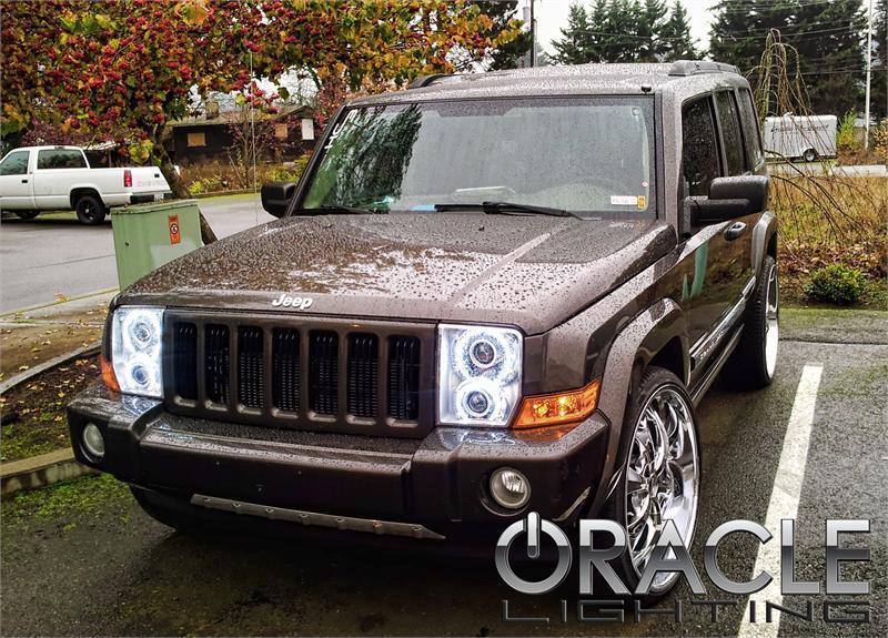 ORACLE Lighting Oracle Jeep Commander 06-10 Halo Kit - ColorSHIFT w/ 2.0 Controller