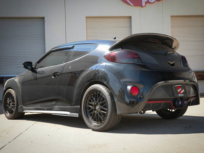 aFe Takeda 13-17 Hyundai Veloster L4-1.6L 2-1/2in 304 SS Axle-Back Exhaust w/ Blue Flame Tips