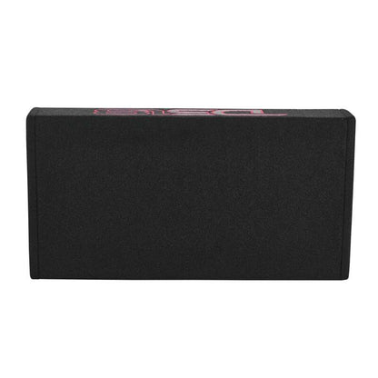 DS18 Dual 10in Shallow Enclosure w/ Subwoofer 350 Watts RMS Sealed Black Carpet