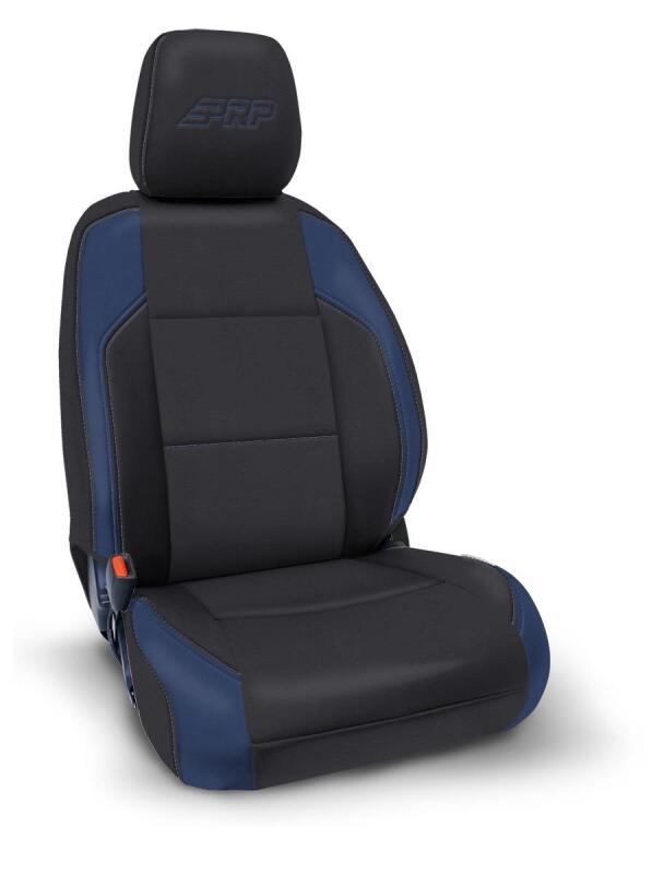 PRP Seats PRP 16-23 Toyota Tacoma Front Seat Covers (Pair) - Black/Navy Blue