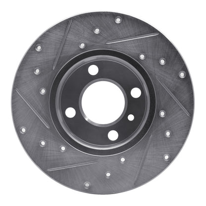 R1 Concepts R1 77-83 BMW 320I (USA/Canada) Front Right Drilled & Slotted Silver Brake Rotor