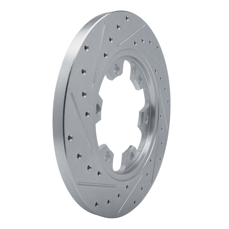 R1 Concepts R1 15-25 Ford Transit-350/SRW Rear Right Drilled & Slotted Silver Brake Rotor