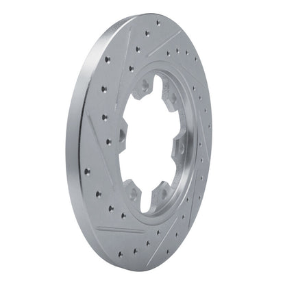 R1 Concepts R1 15-25 Ford Transit-350/SRW Rear Right Drilled & Slotted Silver Brake Rotor