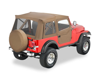 Bestop 55-75 Jeep Cj5 / 52-62 M38A1 Supertop Classic (Tan Clear Windows)