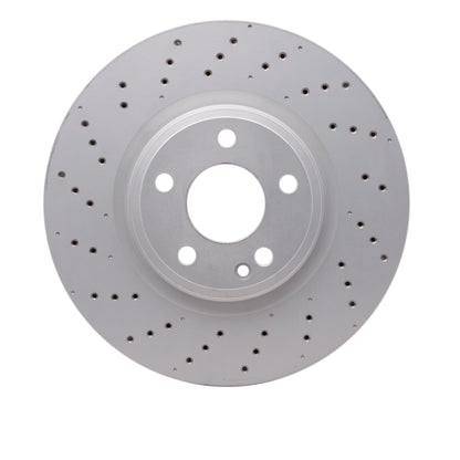 DFC 14-20 Infiniti QX30 Front Drilled Hi-Carbon Alloy Geomet Coated Rotor