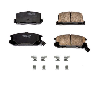 PowerStop Power Stop 85-89 Toyota MR2 Rear Z17 Evolution Ceramic Brake Pads w/Hardware
