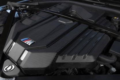 Dinan 21-27 BMW M2/M3/M4 (G80/G82/G87) Matte Carbon Fiber Engine Cover w/Gloss Accents