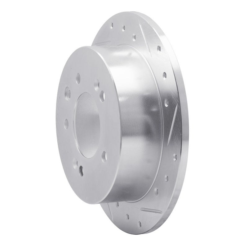R1 Concepts R1 07-10 Hyundai Elantra Rear Right Drilled & Slotted Silver Brake Rotor
