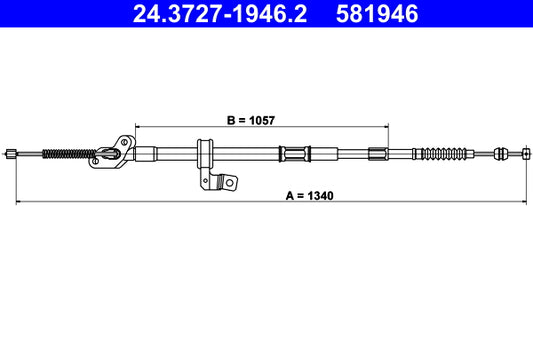 BOSCH 1987477615 Parking Brake Cable Pull