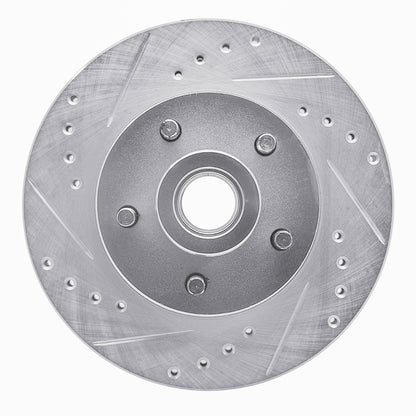 R1 Concepts R1 1973-1989 Chrysler New Yorker Front Left Drilled & Slotted Silver Brake Rotor