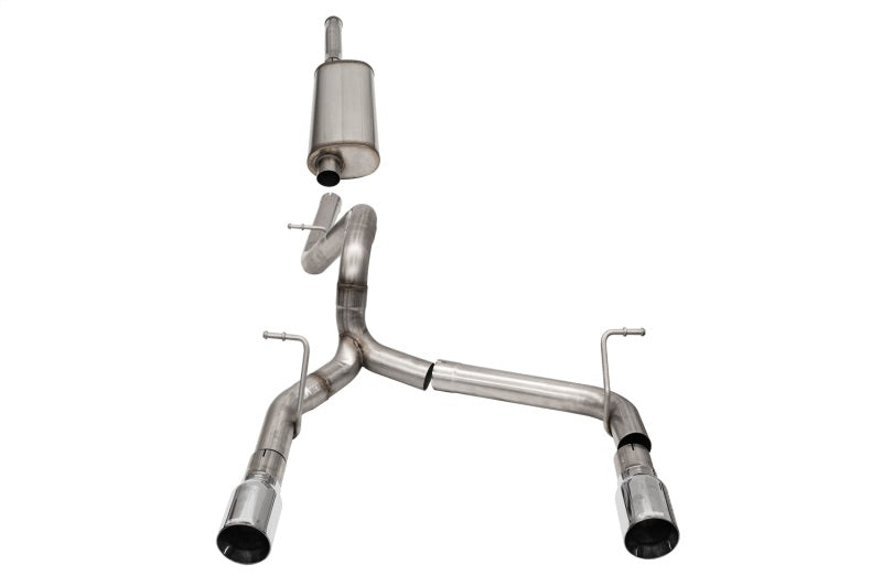 CORSA Performance Corsa 2018-2025 Jeep Wrangler JLU 3.6L 2.75in Sport Cat-Back Exhaust w/ 4in Tips