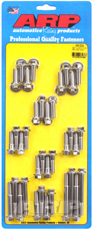 ARP SB Tuned Port complete SS hex intake manifold bolt kit