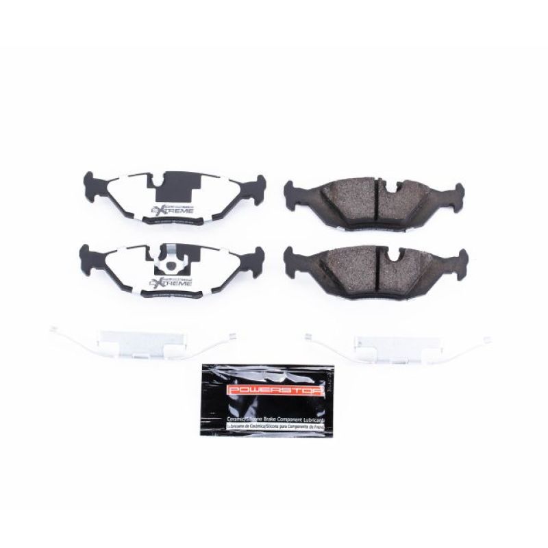 PowerStop Power Stop 1991 BMW 318i Rear Z26 Extreme Street Brake Pads w/Hardware