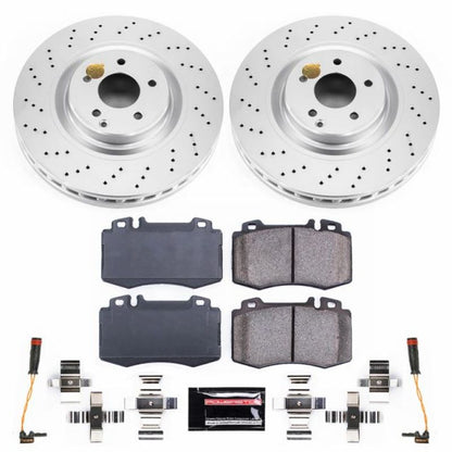 PowerStop Power Stop 02-04 Mercedes-Benz C32 AMG Front Z23 Evolution Sport Coated Brake Kit