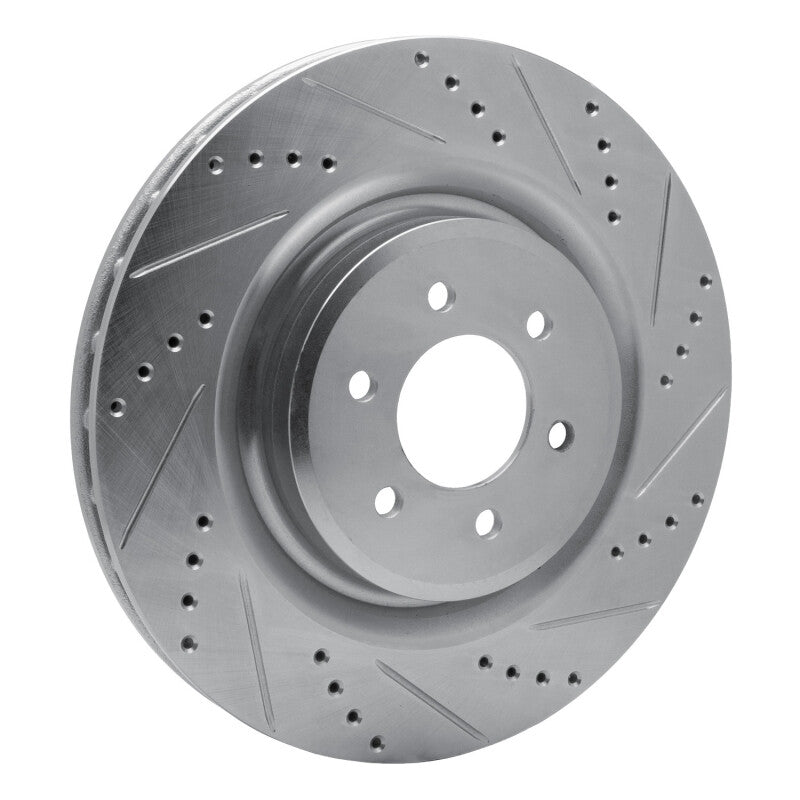 R1 Concepts R1 03-17 Dodge Viper Rear Right Drilled & Slotted Silver Brake Rotor