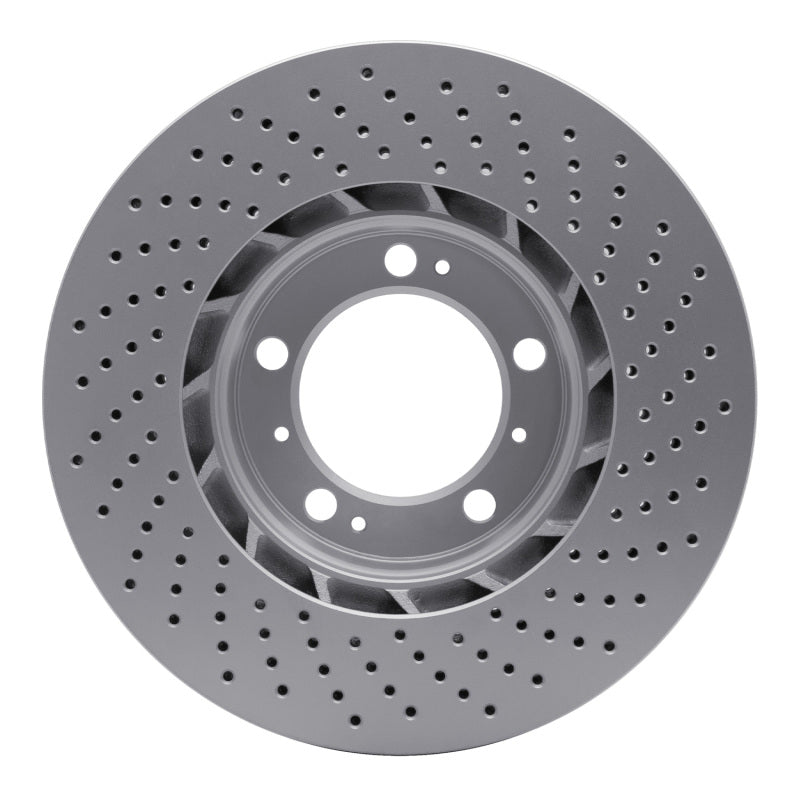 DFC 98-12 Porsche Cayman Left Front Drilled Hi-Carbon Alloy Geomet Coated Rotor