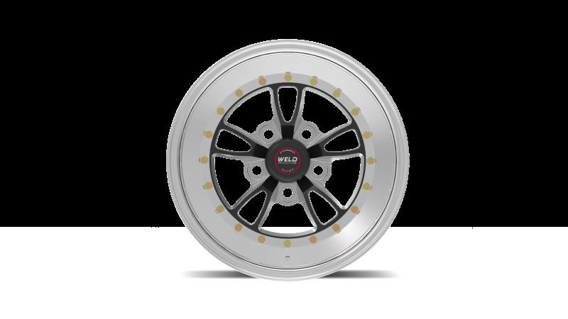 Weld Full Throttle 15x7 / 5x4.5 BP / 3.5in. BS Black Wheel - Polished Non Beadlock