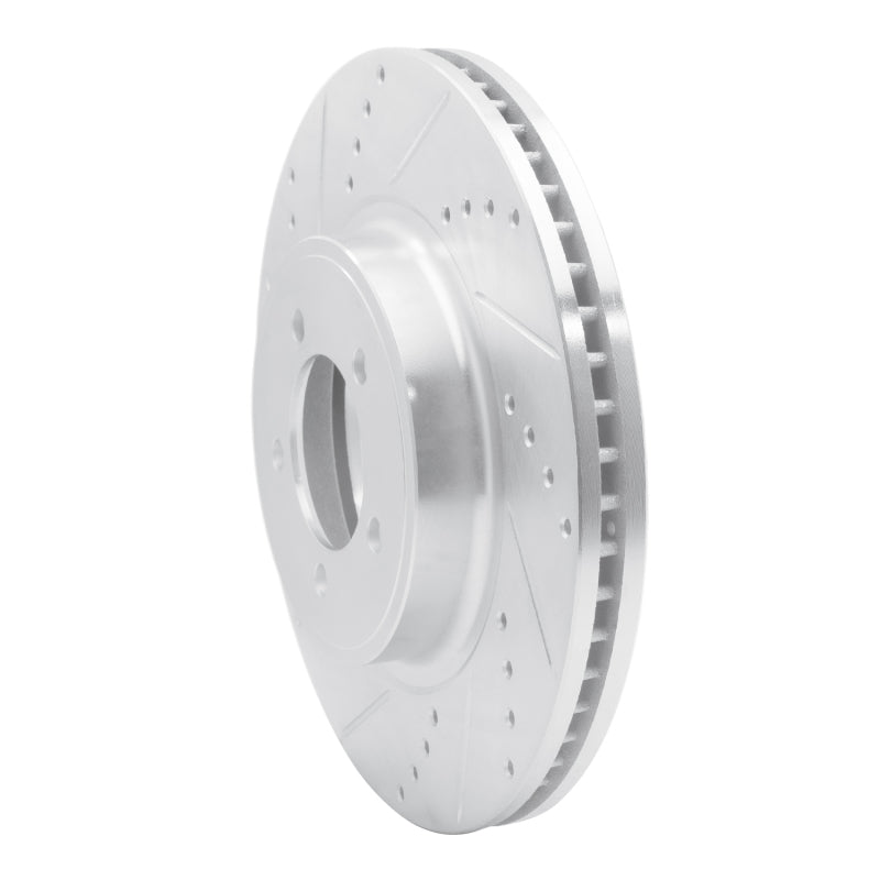 R1 Concepts R1 03-05 Lincoln AVIATOR Front Left Drilled & Slotted Silver Brake Rotor