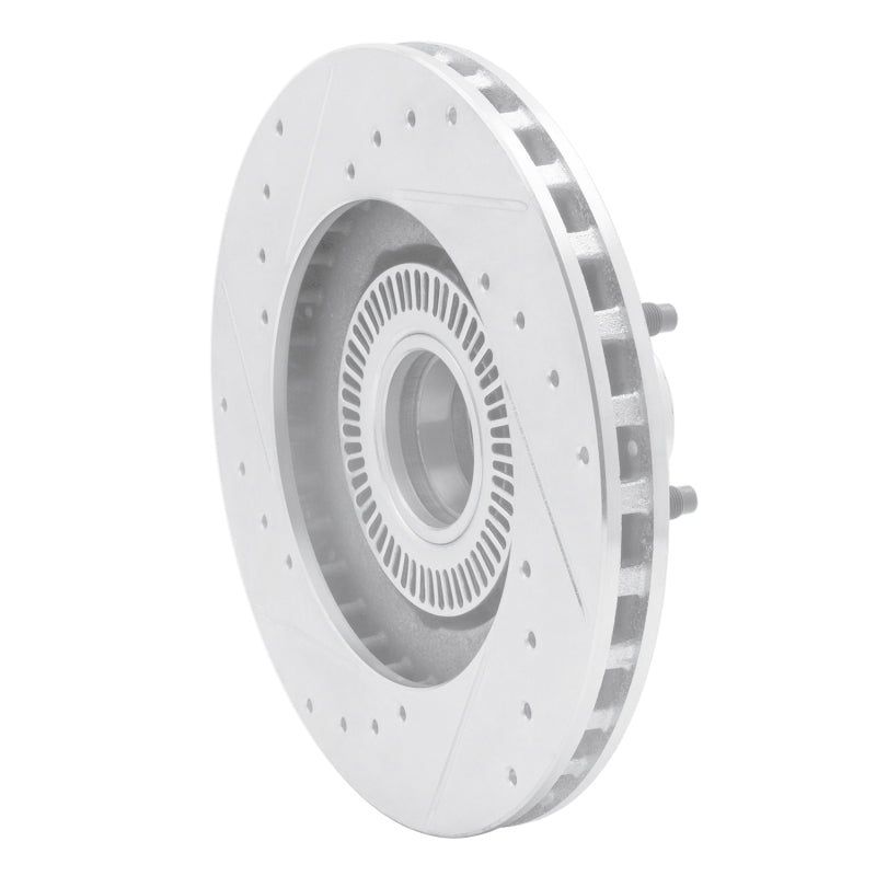R1 Concepts R1 95-11 Ford Ranger (USA/Canada) Front Right Drilled & Slotted Silver Brake Rotor