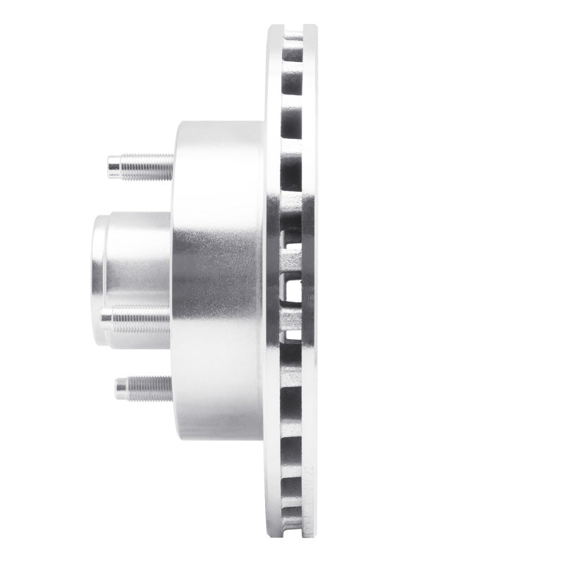 R1 Concepts R1 79-81 Ford Mustang Front Right Drilled & Slotted Silver Brake Rotor