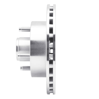 R1 Concepts R1 79-81 Ford Mustang Front Right Drilled & Slotted Silver Brake Rotor