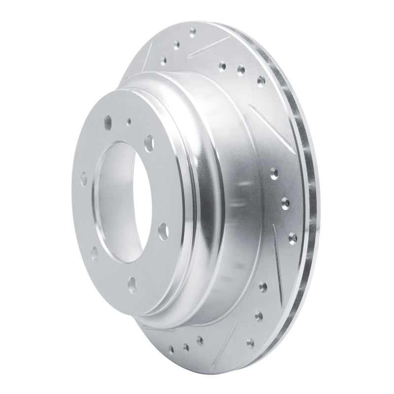 R1 Concepts R1 92-04 Acura SLX Rear Left Drilled & Slotted Silver Brake Rotor