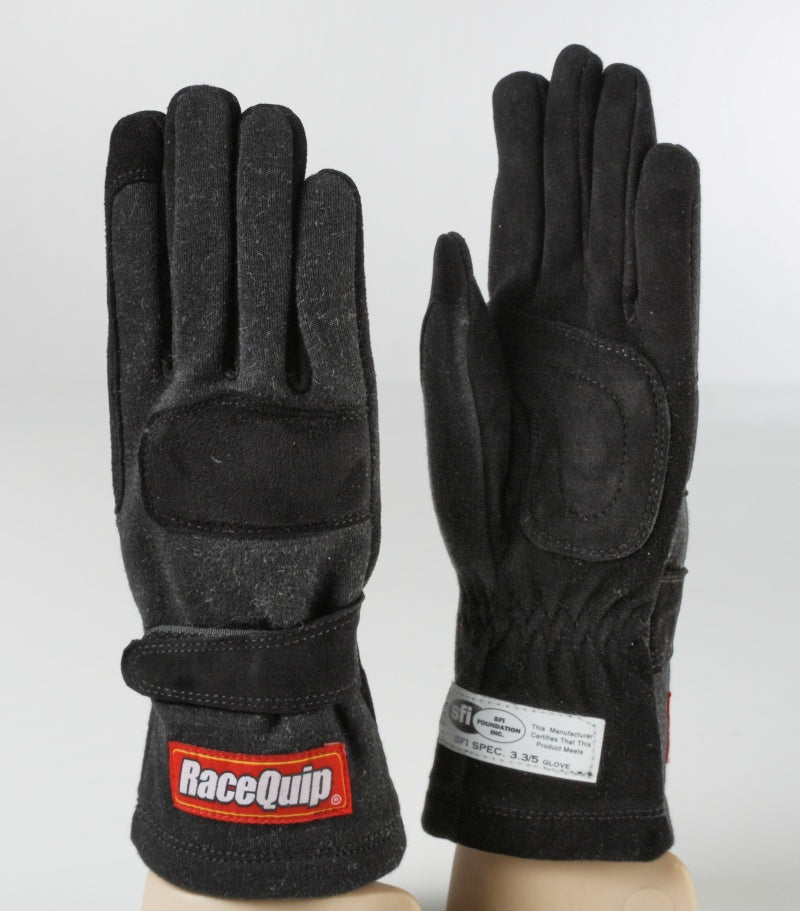 RaceQuip Black 2-Layer SFI-5 Glove Kid - XSM K7