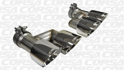 CORSA Performance Corsa 2015-2017 Ford Mustang GT 5.0 Polish Quad Tips Kit