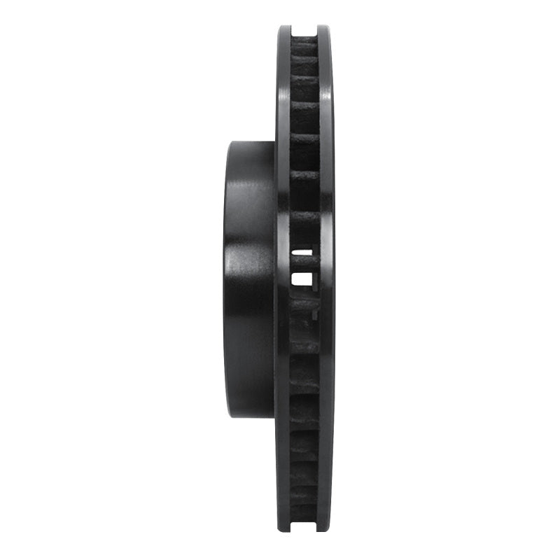 R1 Concepts R1 94-00 Toyota Celica Front Right Drilled & Slotted Black Brake Rotor