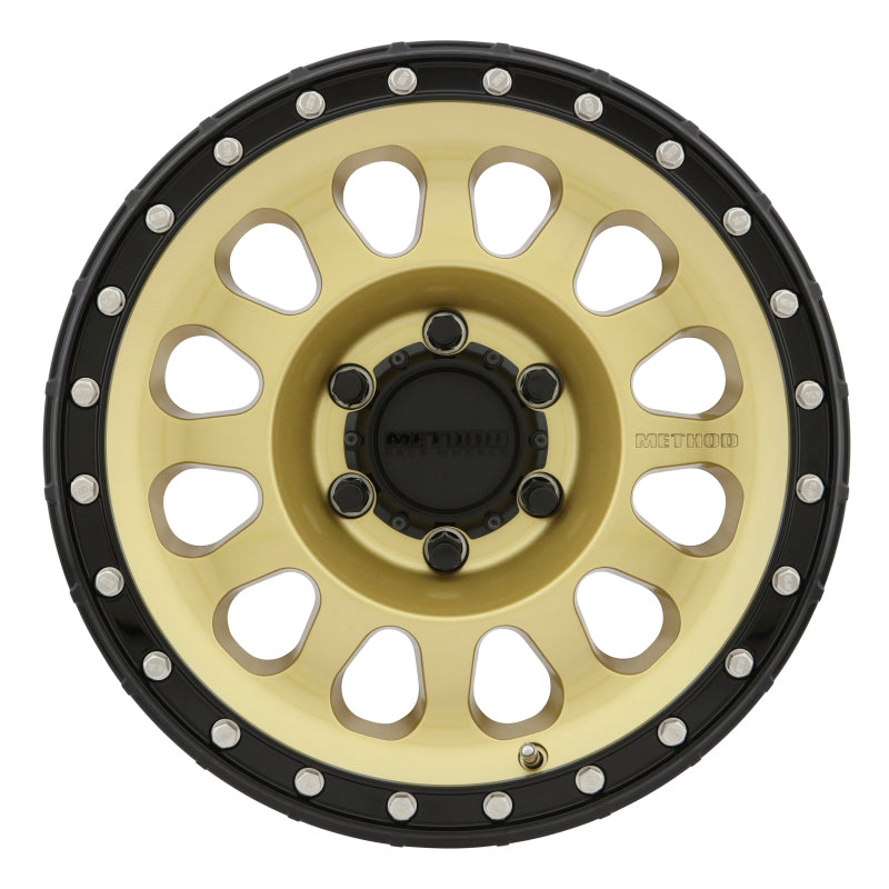 Method Wheels Method MR315 17x8.5 0mm Offset 6x5.5 106.25mm CB Gold/Black Street Loc Wheel