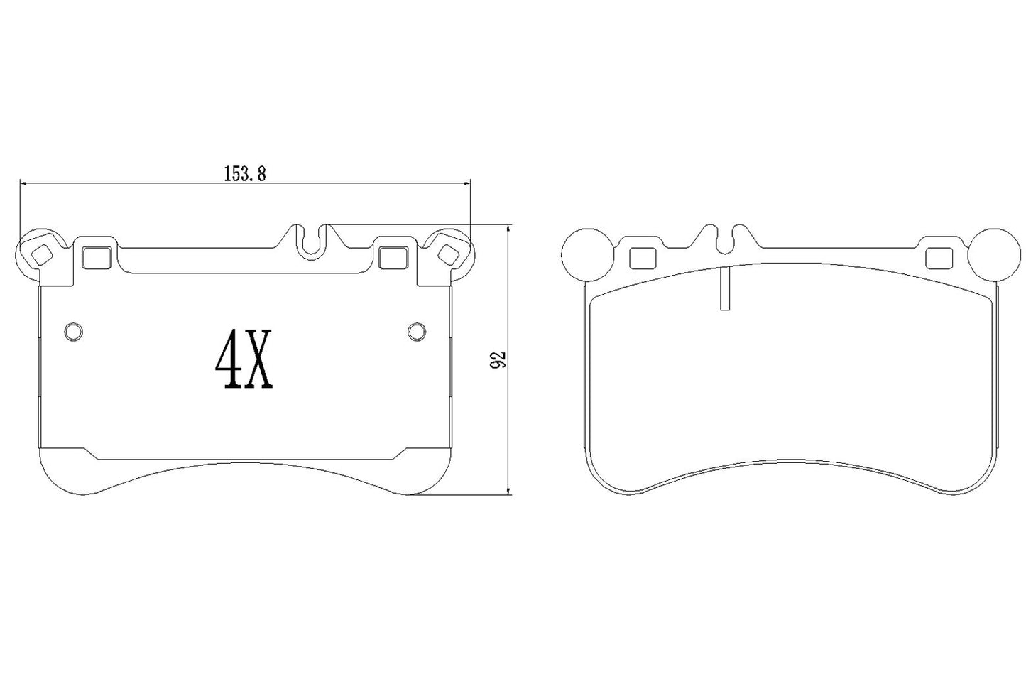 BOGAP C8210194 Brake Pad Set, Disc Brake | ML Performance Car Parts
