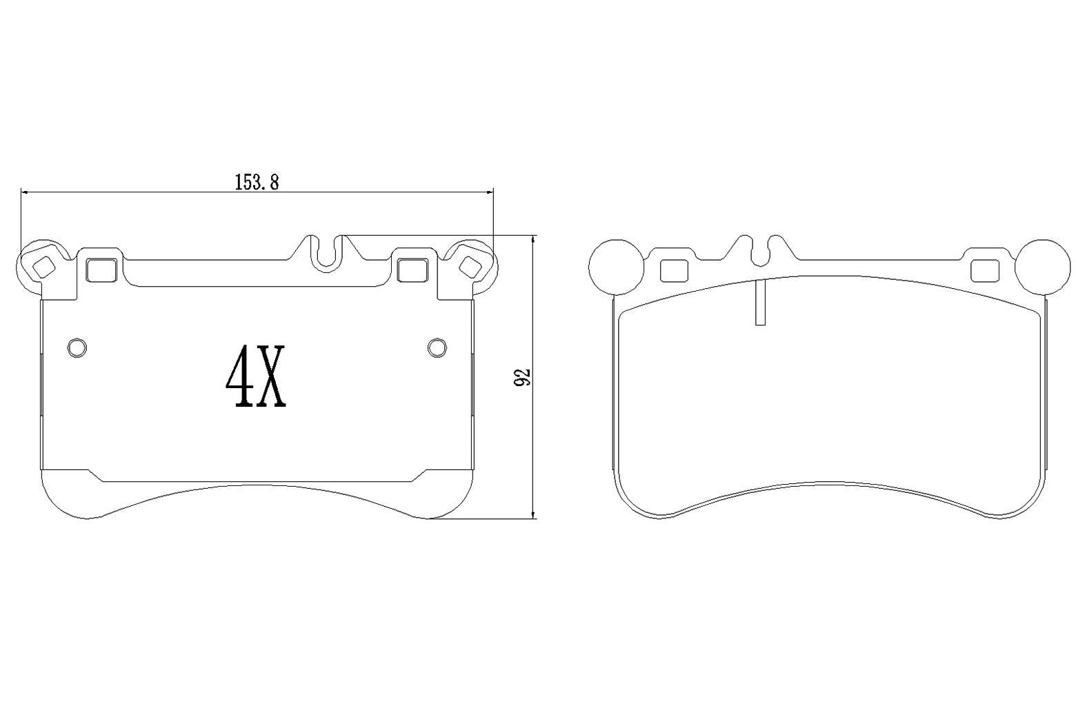 BOGAP C8210194 Brake Pad Set, Disc Brake | ML Performance Car Parts