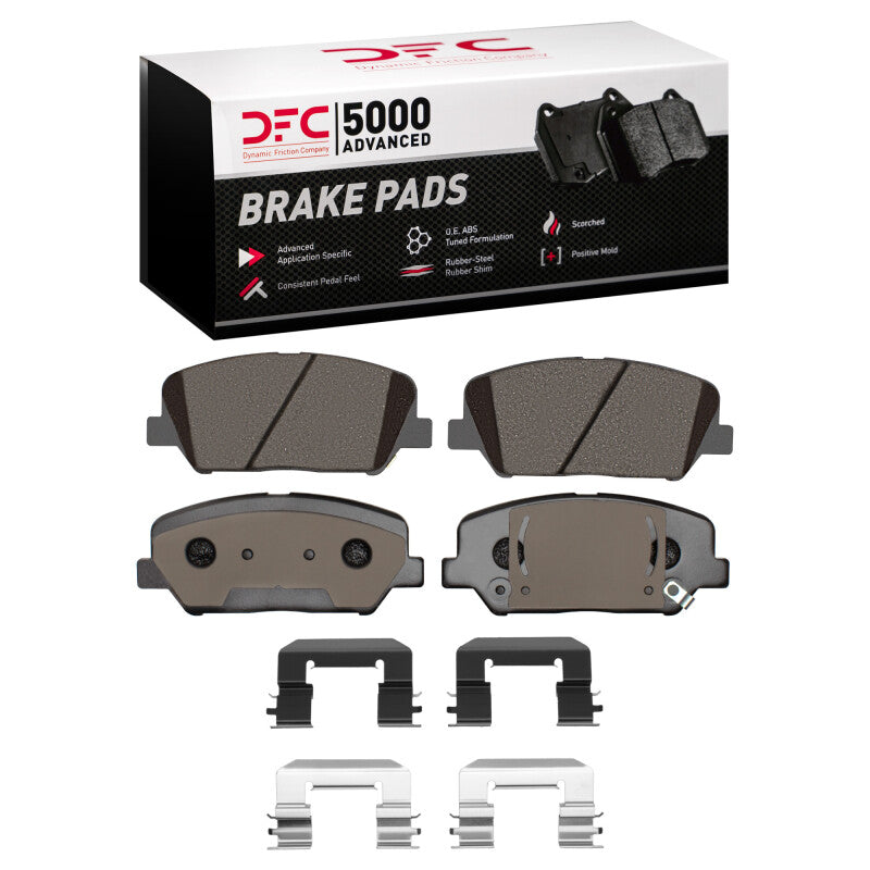 DFC 13-15 Hyundai Veloster Front 5000 Advanced Ceramic Brake Pads and Hardware Kit