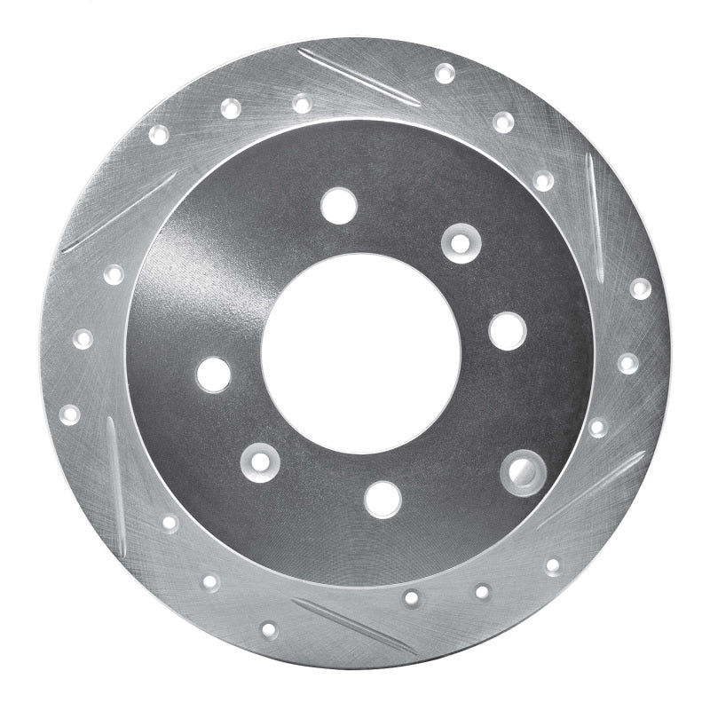 R1 Concepts R1 99-06 Hyundai SONATA Rear Right Drilled & Slotted Silver Brake Rotor