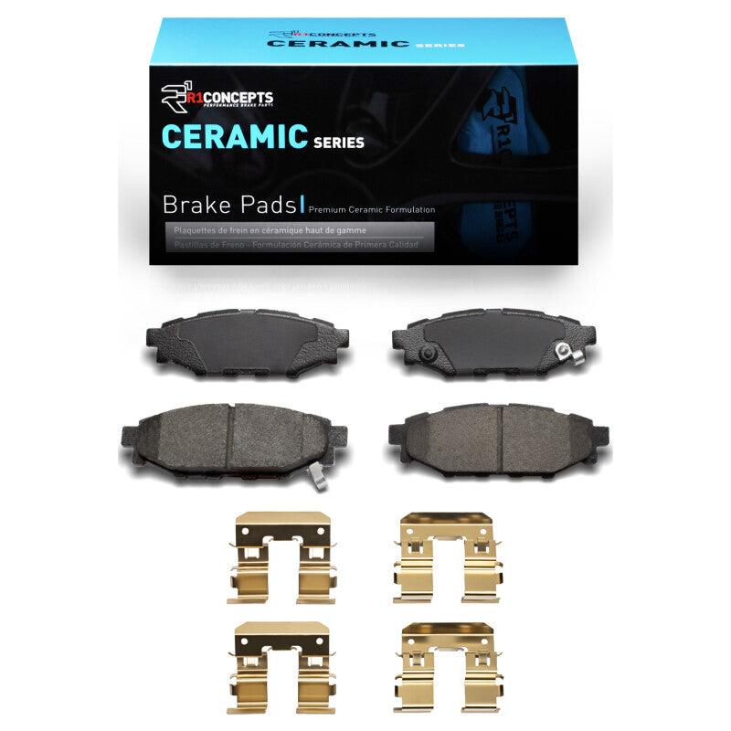 R1 Concepts R1 2005-2023 Subaru BRZ Rear R1 Ceramic Pads & Hardware Kit