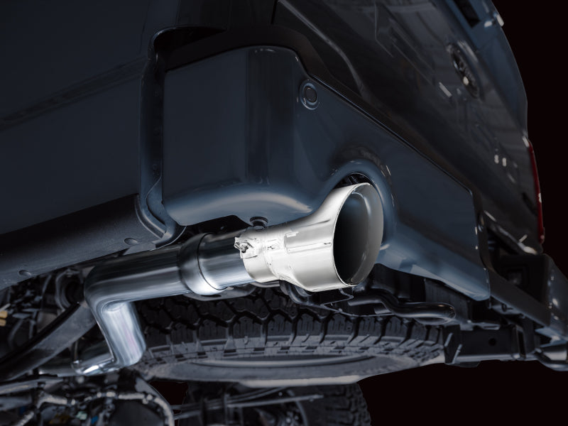 AWE Tuning 2021+ Ford F150 Tremor w/ Bumper Cutouts 0FG Non-Resonated Cat-Back w/ Chrome Silver Tips