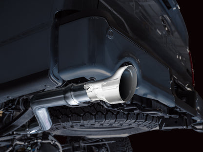AWE Tuning 2021+ Ford F150 Tremor w/ Bumper Cutouts 0FG Non-Resonated Cat-Back w/ Chrome Silver Tips