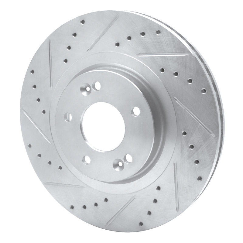 R1 Concepts R1 15-20 Kia SORENTO Front Left Drilled & Slotted Silver Brake Rotor