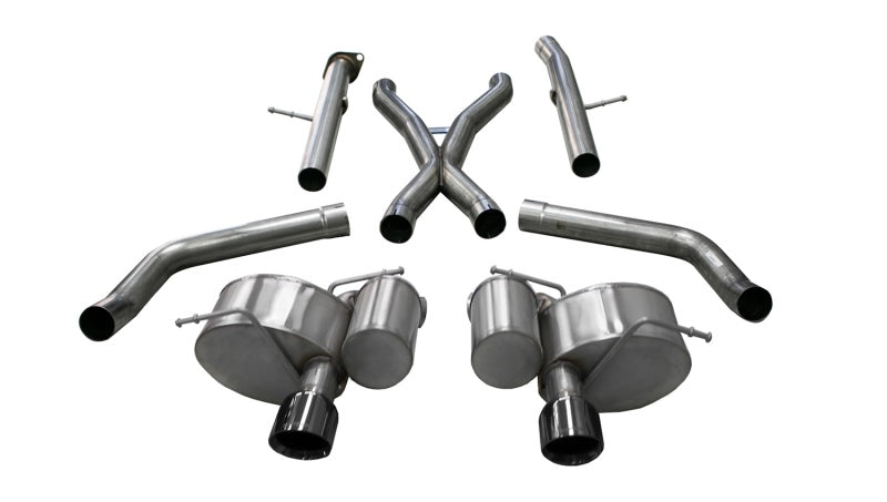CORSA Performance Corsa 2012-21 Jeep Grand Cherokee SRT 2.75in Dual Rear Xtreme Cat-Back Exhaust - Black PVD TipFinish