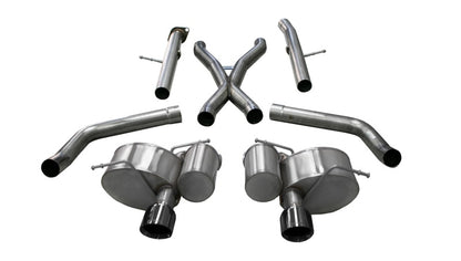 CORSA Performance Corsa 2012-21 Jeep Grand Cherokee SRT 2.75in Dual Rear Xtreme Cat-Back Exhaust - Black PVD TipFinish